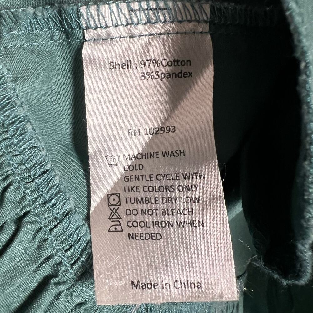 Peter Som Collective Green Puff Sleeve Tiered Tie Back Mini Dress Size 6 - Picture 14 of 15